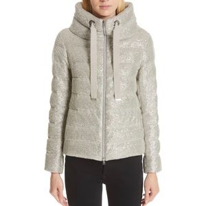 Herno Quilted Down Sparkle Knit Jacket